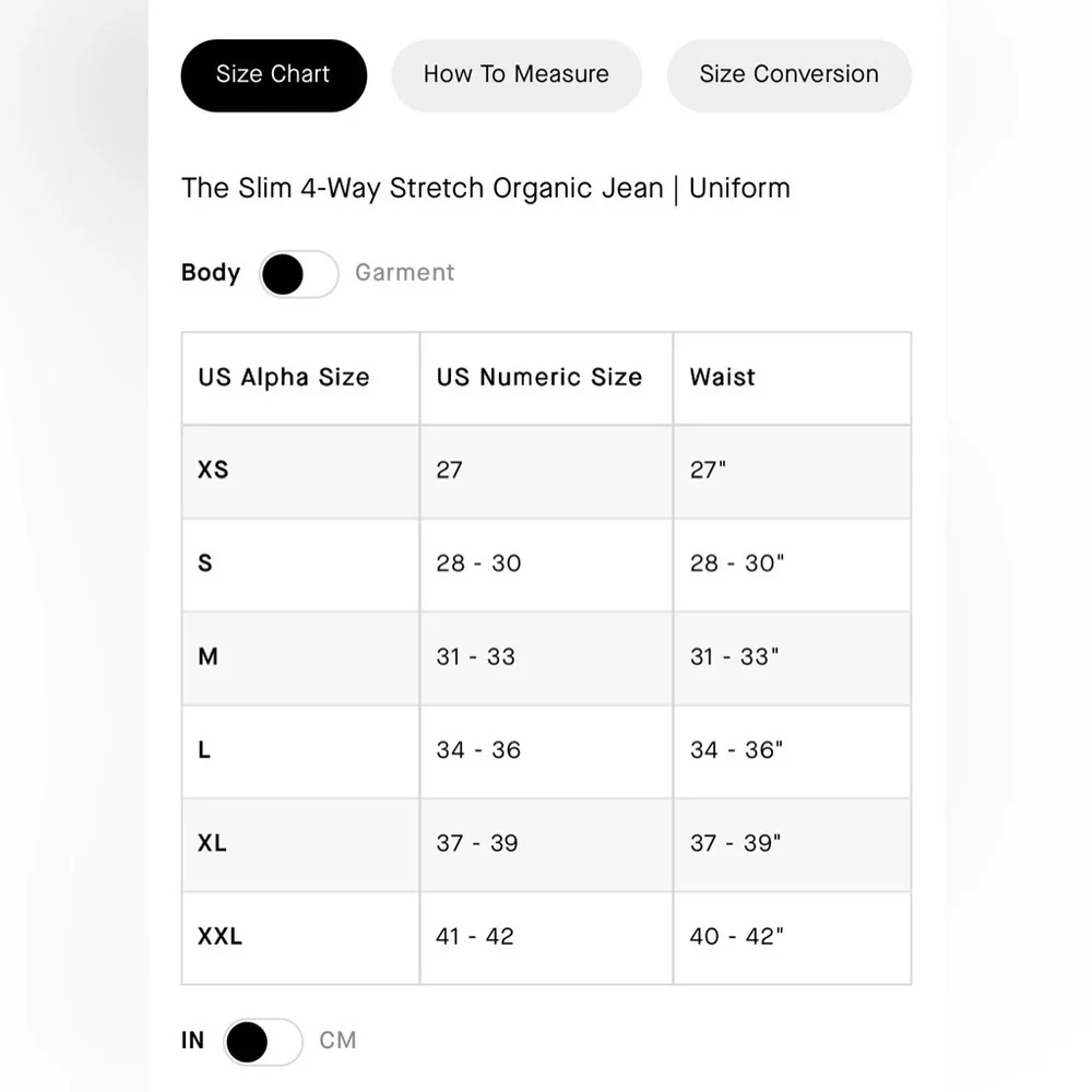 Men’s Everlane Certified Organic Black Jeans Slim 4 Way Stretch Size 32 x 30